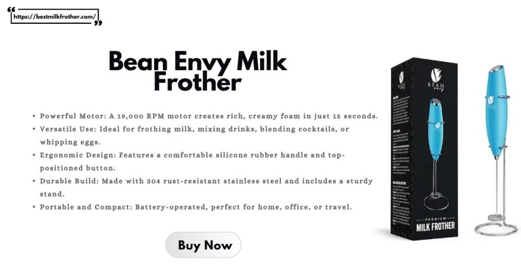 Bean Envy Milk Frother - Milk Frother For Matcha- bestmilkfrother. com