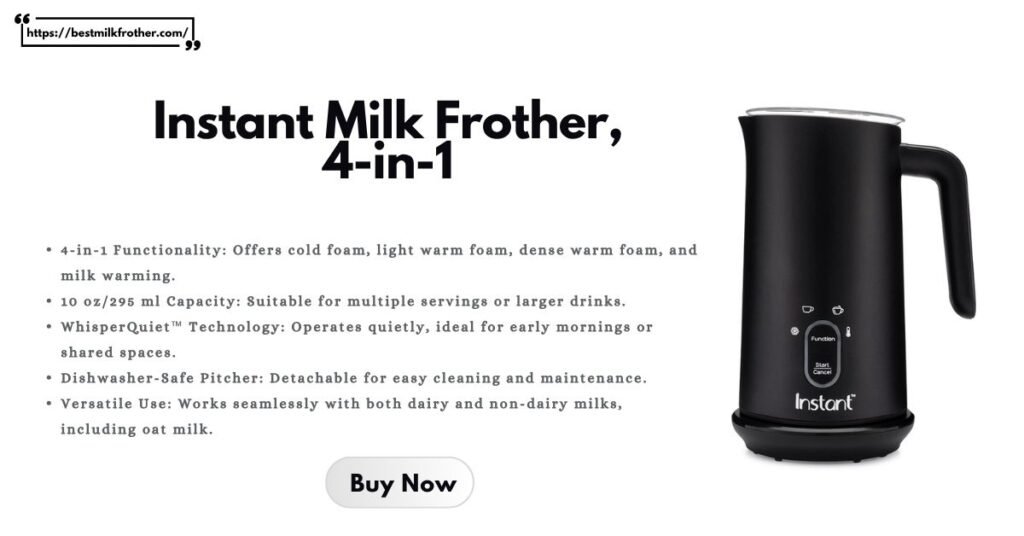 Instant Milk Frother, 4-in-1 - Milk Frother For Matcha- bestmilkfrother. com