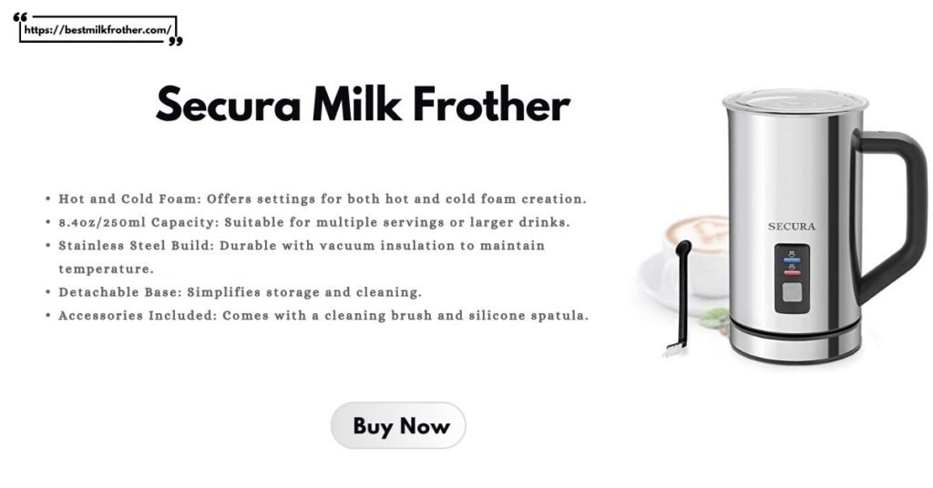 Secura Milk Frother - Milk Frother For Matcha- bestmilkfrother. com