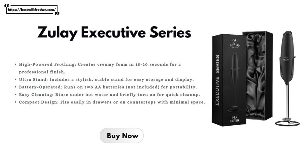 Zulay Executive Series - Milk Frother For Matcha- bestmilkfrother. com