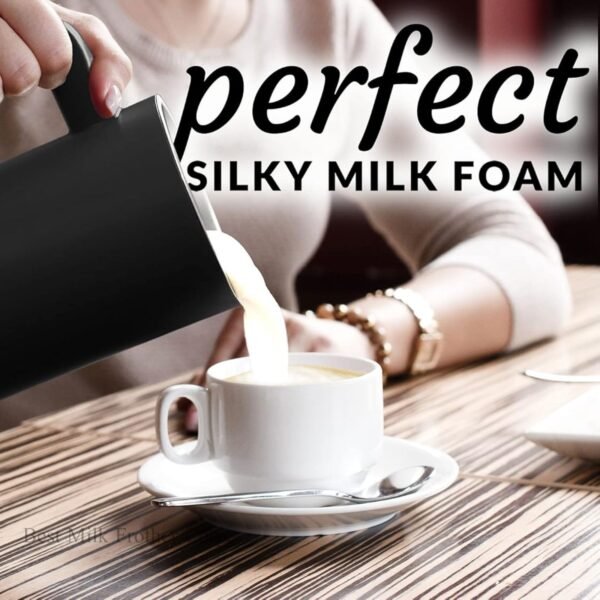 Zulay Kitchen 4-in-1 Milk Frother and Steamer with Handle
